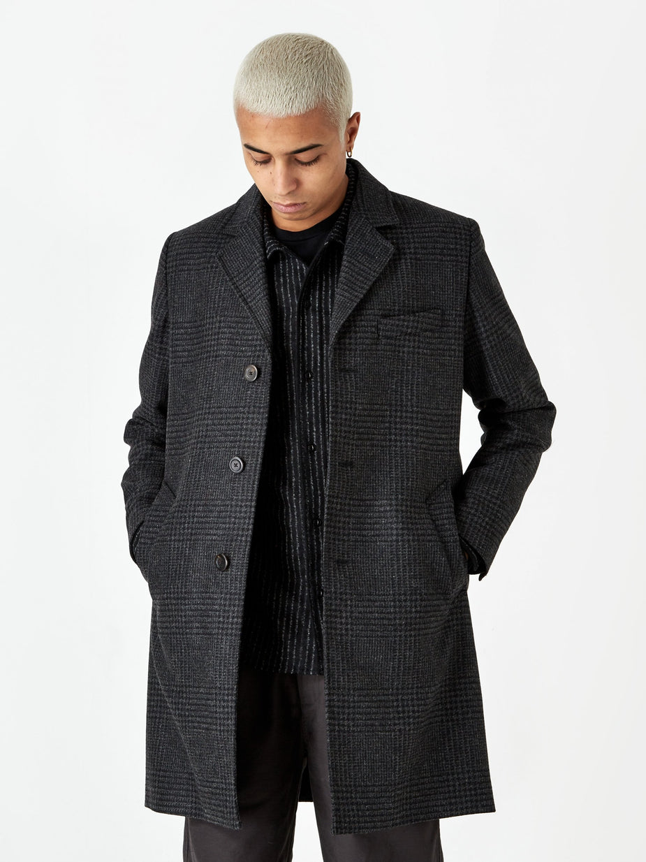 Norse Projects Norse Projects Arland Overdyed Wool Coat - Slate Grey - Grey