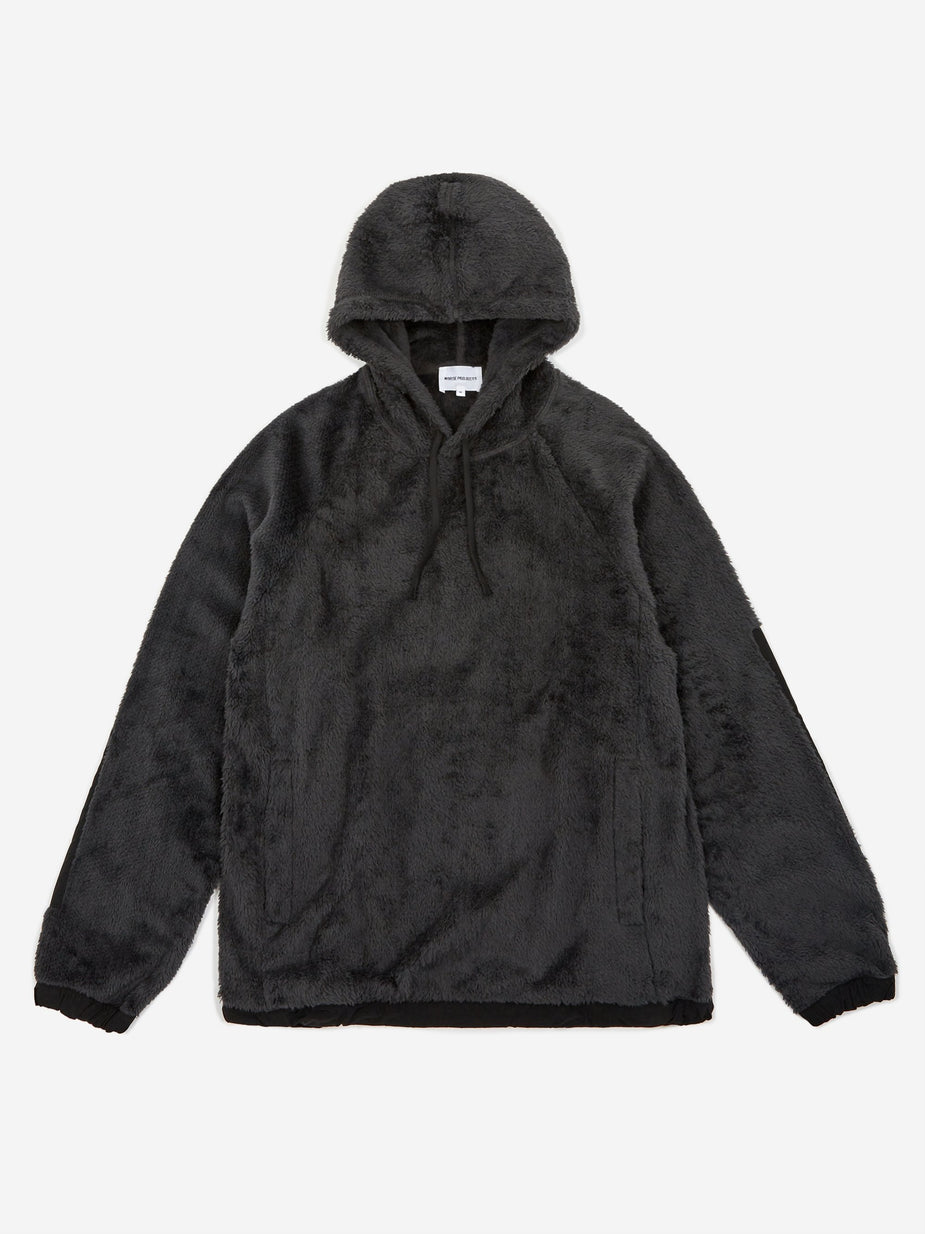 Norse Projects Norse Projects Tycho Hooded Fleece Jacket - Slate Grey - Grey