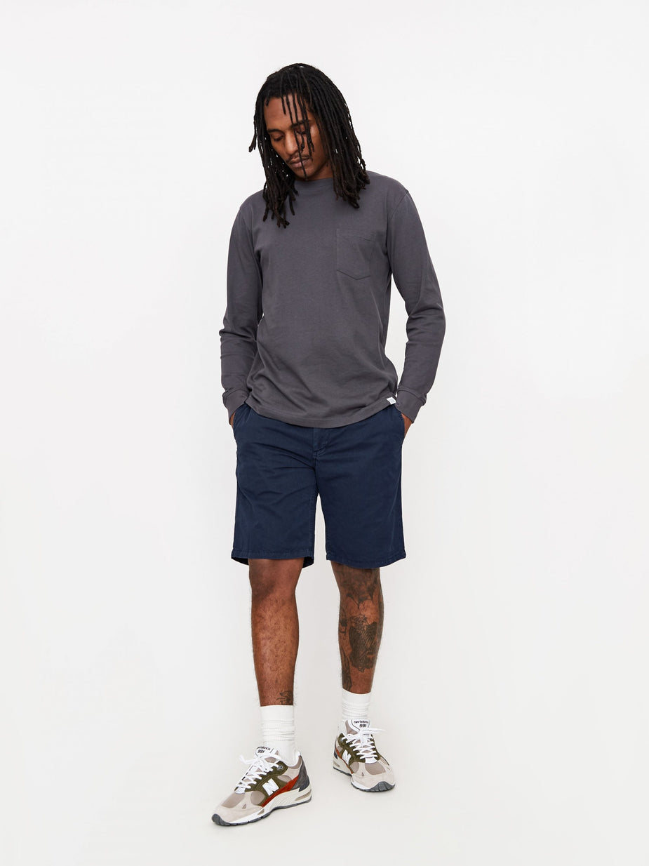Norse Projects Norse Projects Aros Light Twill Short - Dark Navy - Blue