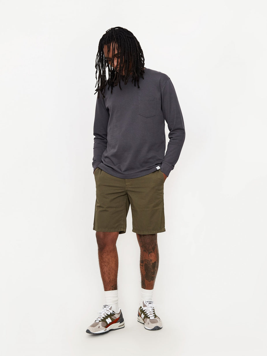 Norse Projects Norse Projects Aros Light Twill Short - Ivy Green - Green