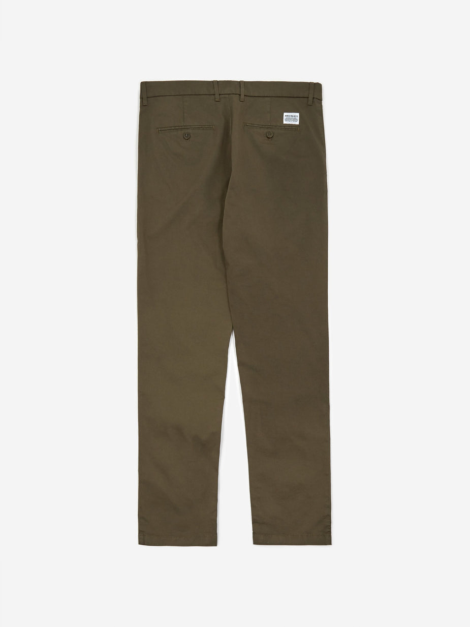Norse Projects Norse Projects Aros Slim Light Stretch Trouser - Ivy Green - Green