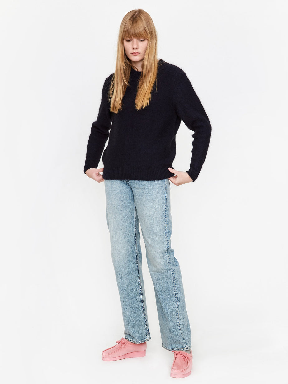 Norse Projects Norse Projects Aslaug Brushed Jumper - Dark Navy - Blue