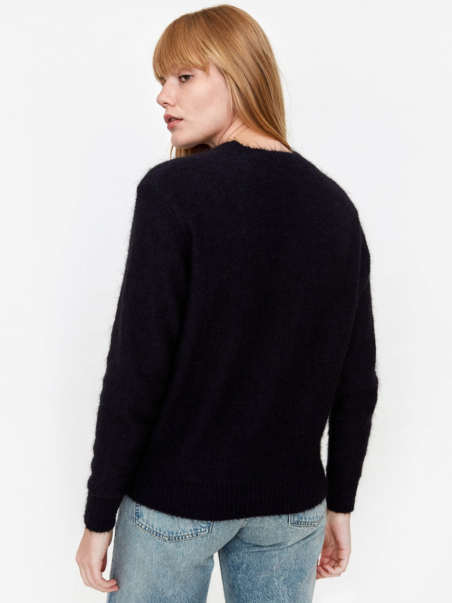 Norse Projects Norse Projects Aslaug Brushed Jumper - Dark Navy - Blue