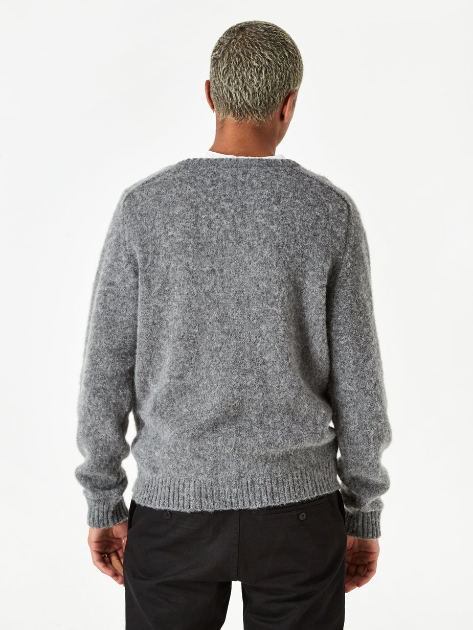 Norse Projects Norse Projects Birnir Brushed Argyle Jumper - Light Grey - Grey