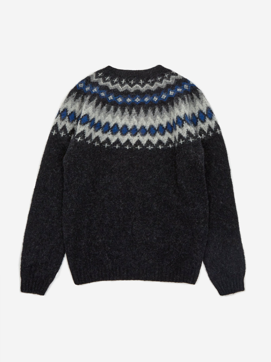 Norse Projects Norse Projects Birnir Fairisle Jumper - Grey Melange - Grey