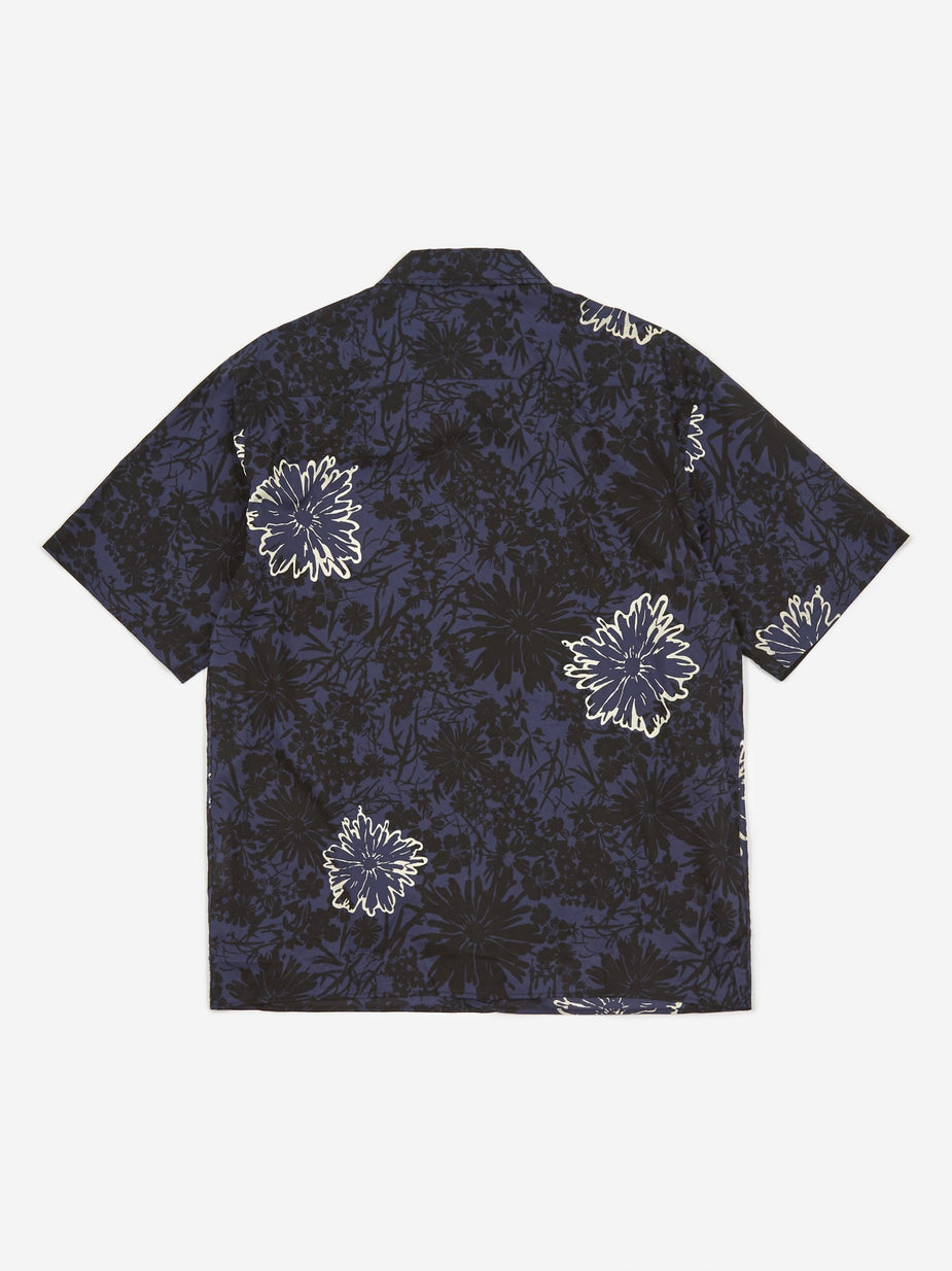 Norse Projects Norse Projects Carsten Flower Print Shirt - Twilight Blue - Blue