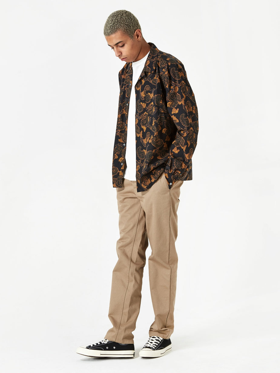 Norse Projects Norse Projects Carsten Paisley Shirt - Black - Black