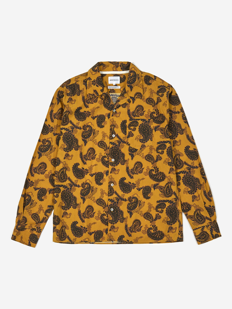 Norse Projects Norse Projects Carsten Paisley Shirt - Montpellier Yellow - Yellow