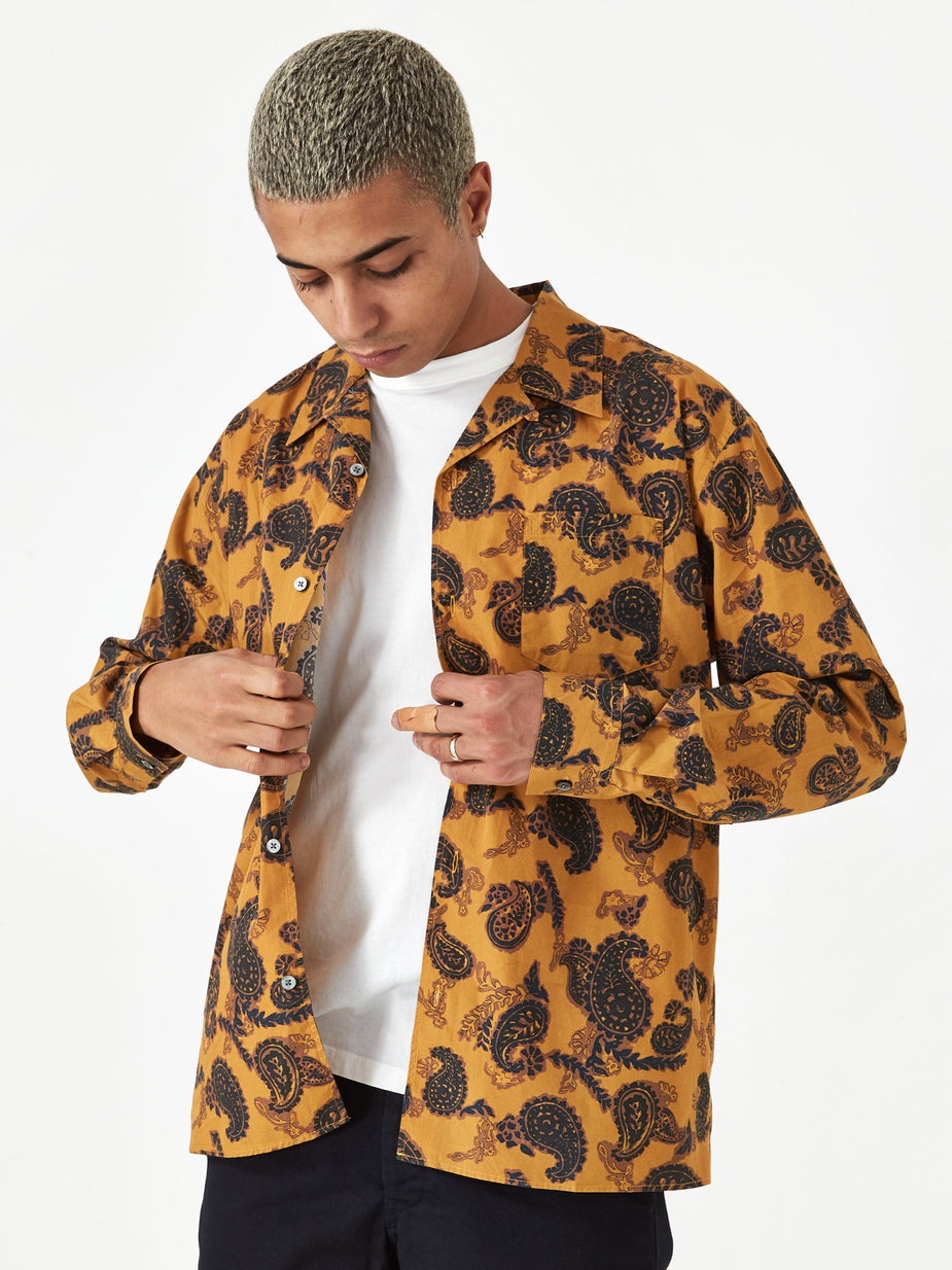 Norse Projects Norse Projects Carsten Paisley Shirt - Montpellier Yellow - Yellow