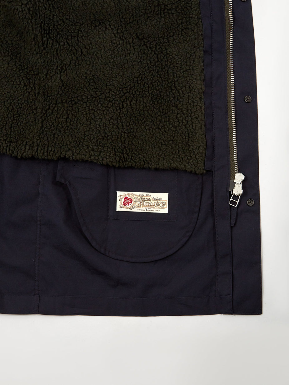 Norse Projects Norse Projects Elias Cambric Cotton Parka Jacket - Dark Navy - Blue