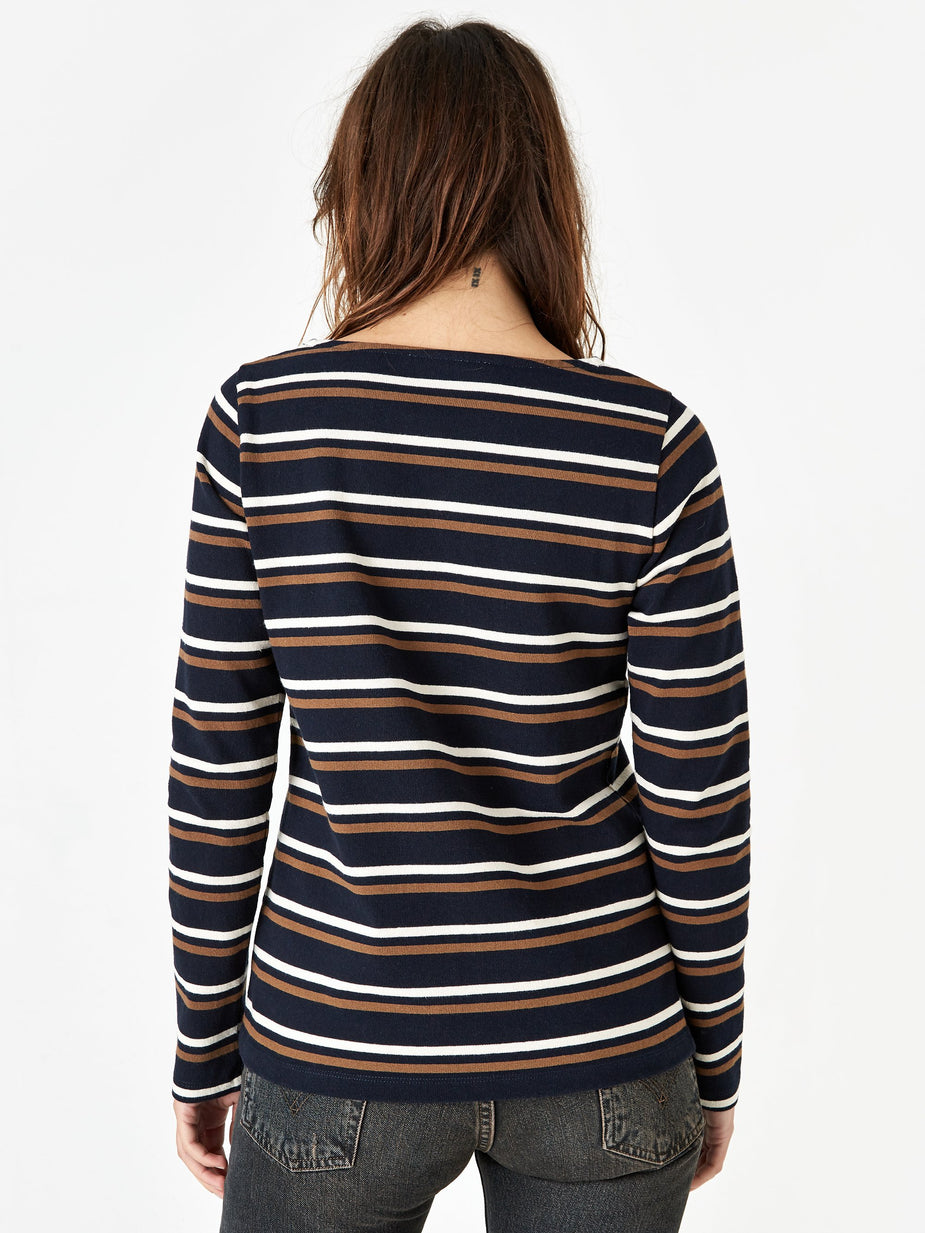 Norse Projects Norse Projects Inge Stripe Longsleeve T-Shirt - Blue Stripe - Blue