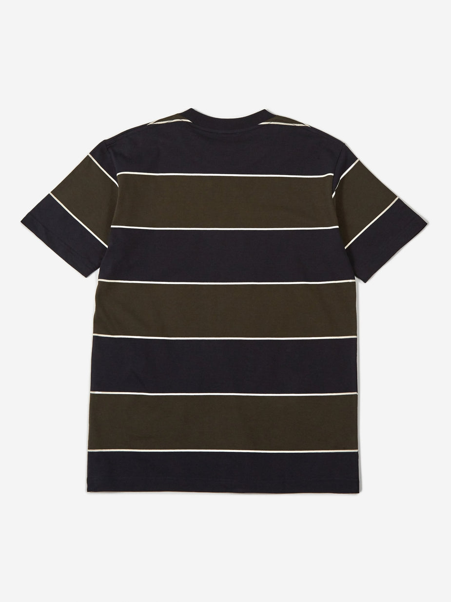 Norse Projects Norse Projects Johannes 3 Stripe Shortsleeve T-Shirt - Beech Green - Green