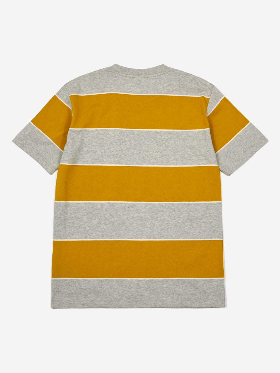 Norse Projects Norse Projects Johannes 3 Stripe Shortsleeve T-Shirt - Montpellier Yellow - Yellow
