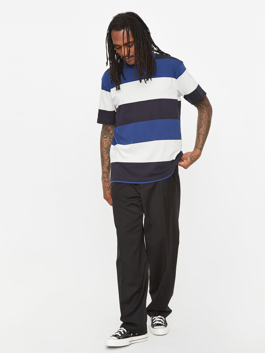 Norse Projects Norse Projects Johannes Border Stripe T-Shirt - Twilight Blue - Blue