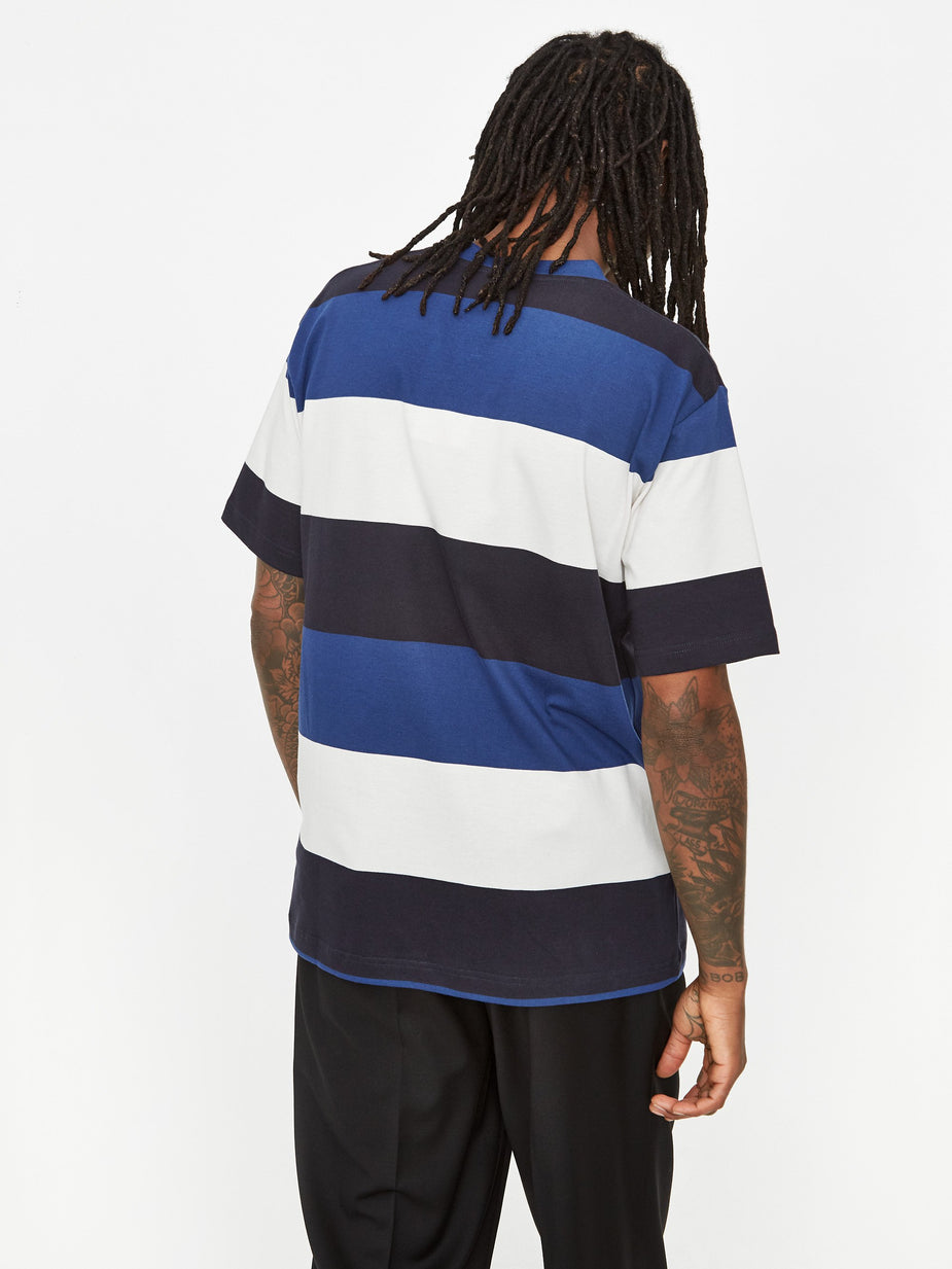 Norse Projects Norse Projects Johannes Border Stripe T-Shirt - Twilight Blue - Blue
