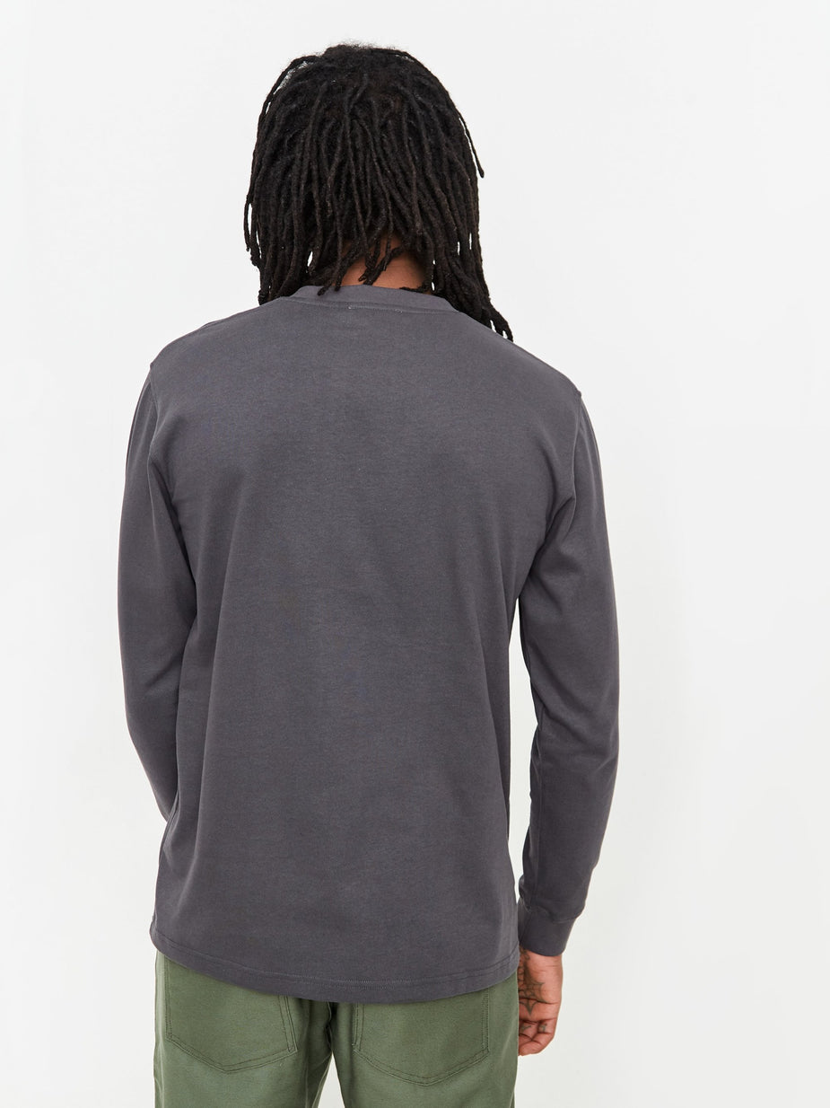 Norse Projects Norse Projects Johannes Pocket Longsleeve T-Shirt - Slate Grey - Grey