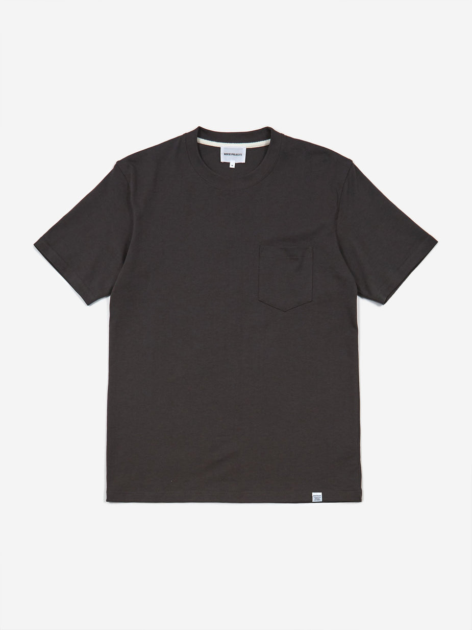 Norse Projects Norse Projects Johannes Pocket Shortsleeve T-Shirt - Slate Grey - Grey