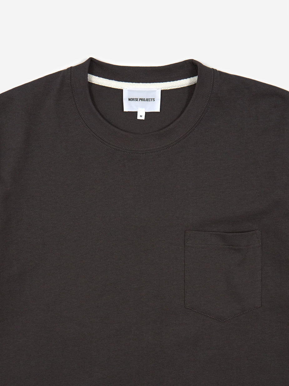 Norse Projects Norse Projects Johannes Pocket Shortsleeve T-Shirt - Slate Grey - Grey