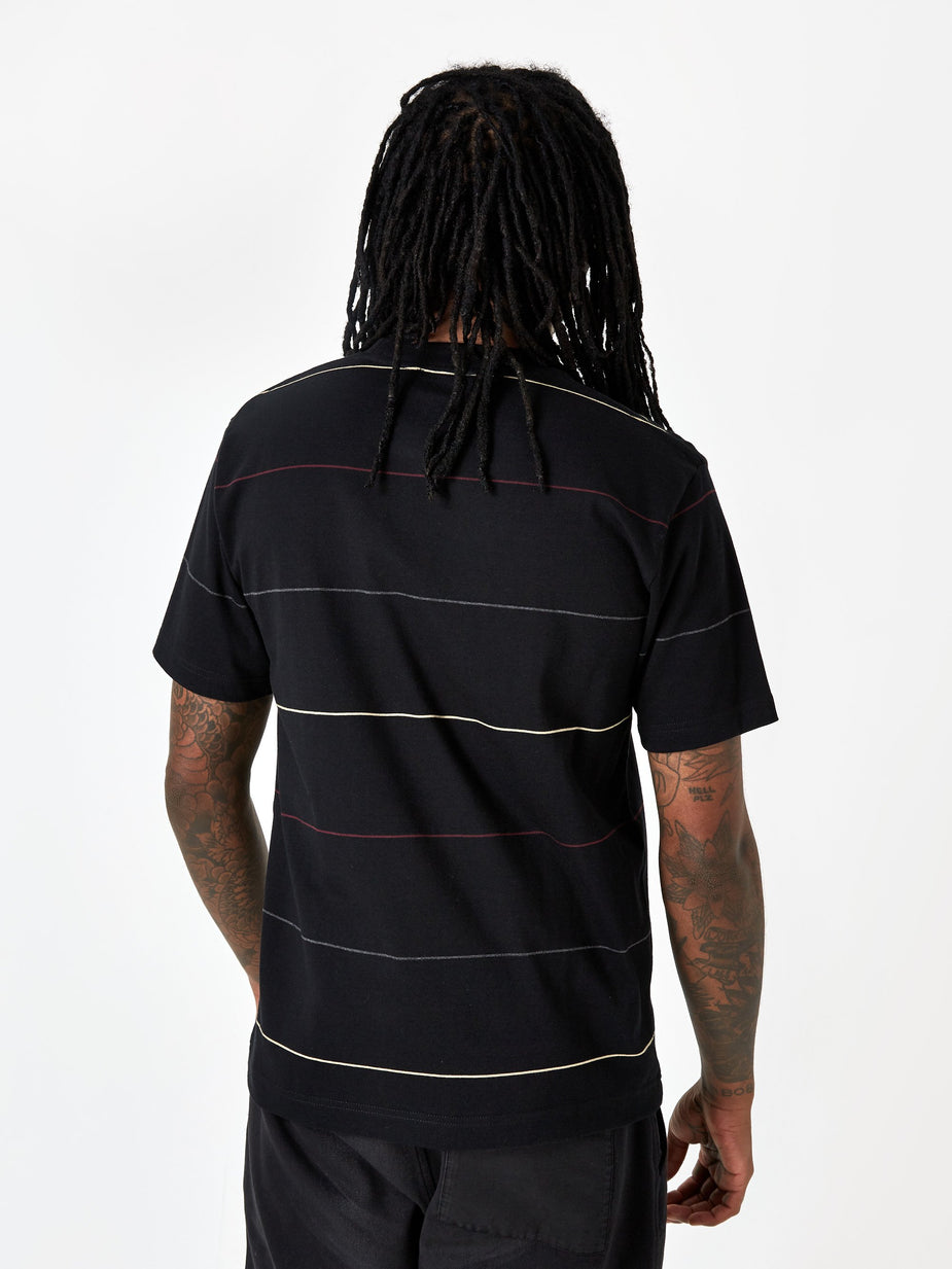 Norse Projects Norse Projects Johannes Thin Stripe T-Shirt - Black - Black