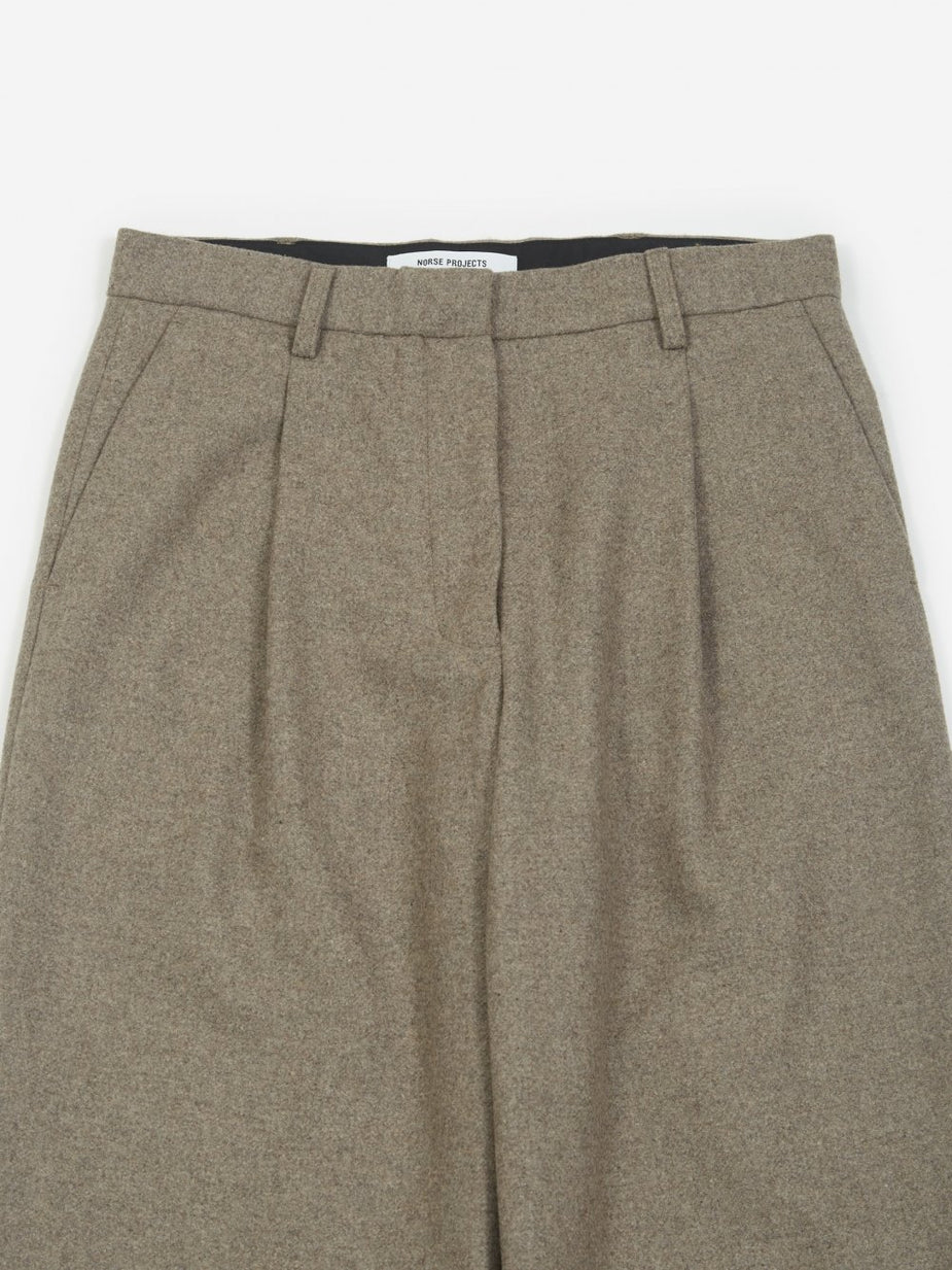 Norse Projects Norse Projects Julia Wool Trouser - Camel Melange - Other