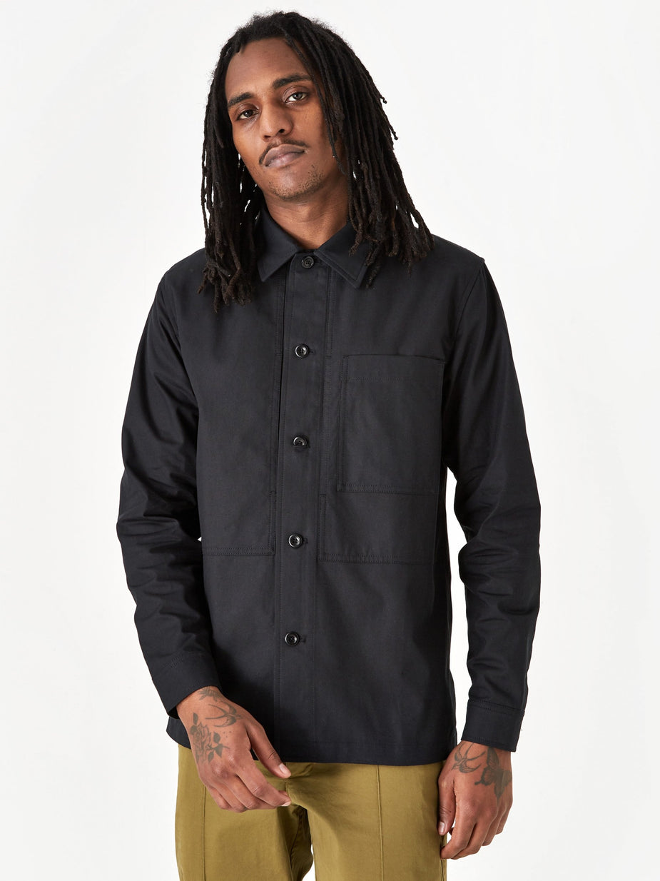 Norse Projects Norse Projects Kyle Cotton Linen Shirt - Black - Black