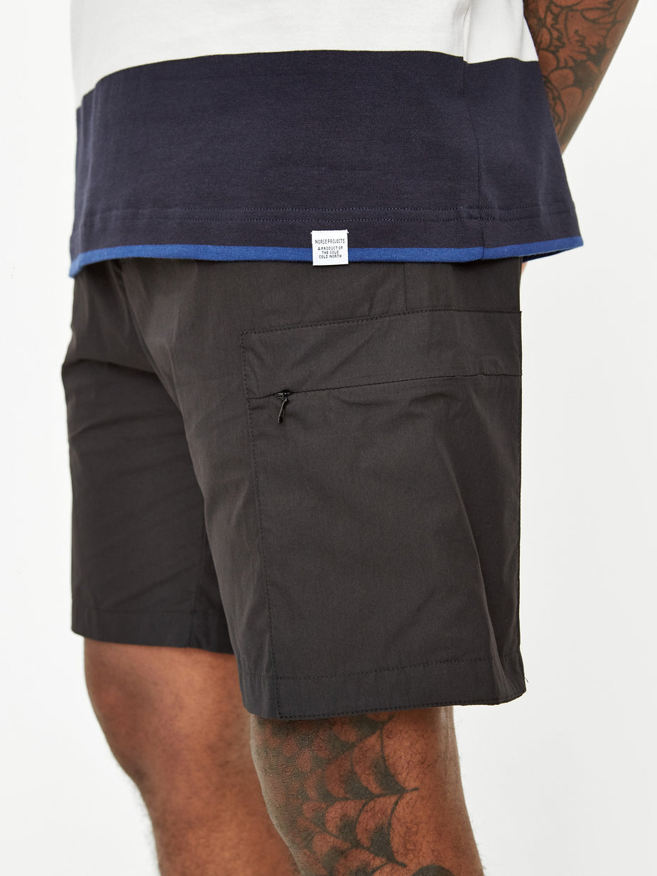 Norse Projects Norse Projects Luther Packable Short - Black - Black