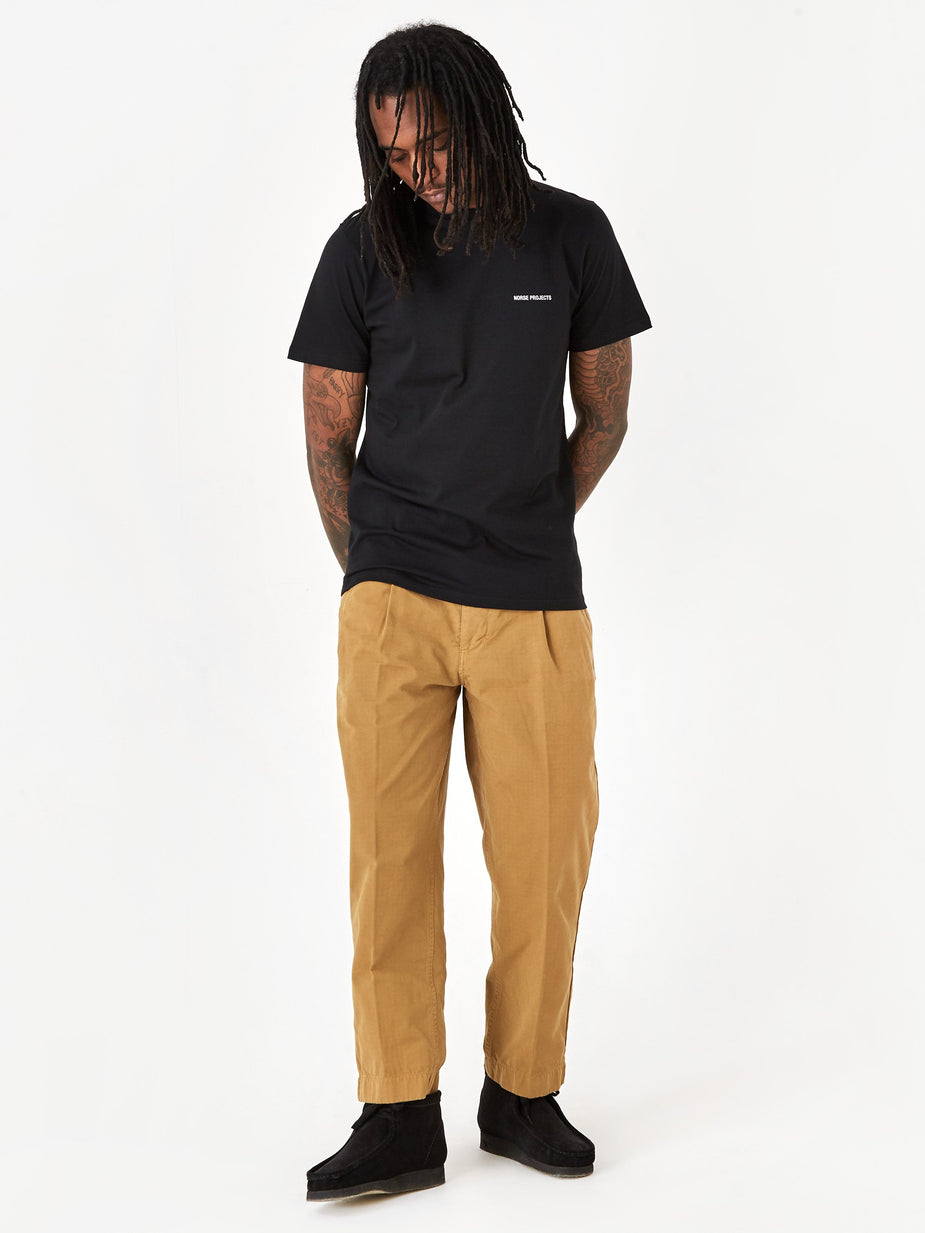 Norse Projects Norse Projects Niels Logo T-Shirt - Black - Black