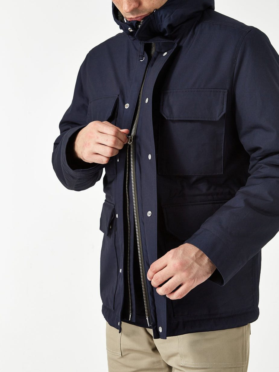 Norse Projects Norse Projects Nunk Cambric Cotton Jacket - Dark Navy - Blue