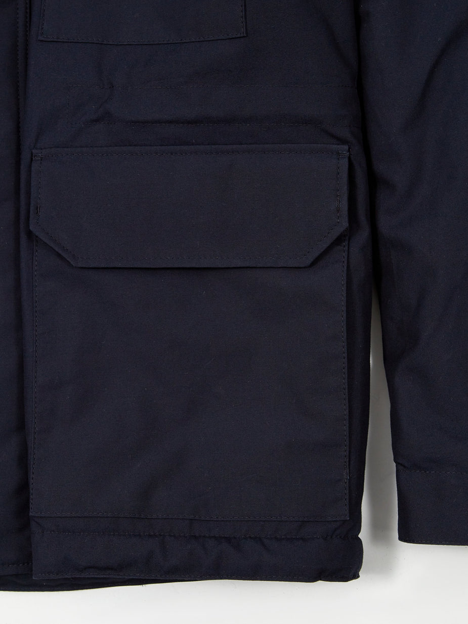 Norse Projects Norse Projects Nunk Cambric Cotton Jacket - Dark Navy - Blue