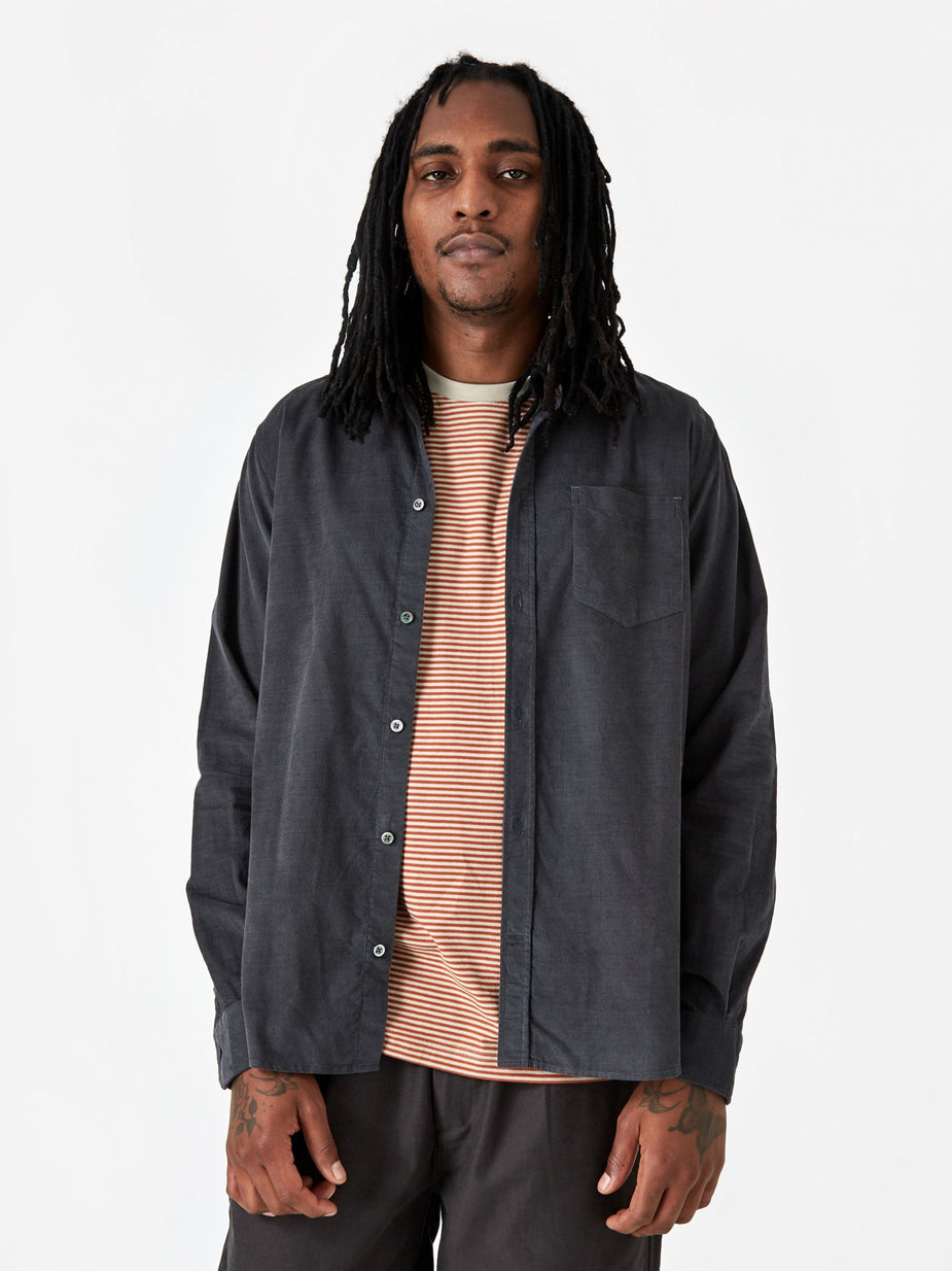 Norse Projects Norse Projects Osvald Corduroy Shirt - Slate Grey - Grey