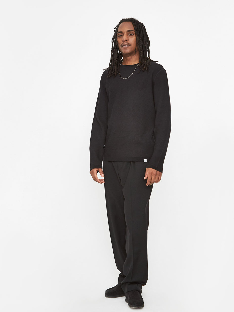 Norse Projects Norse Projects Raffo Air Knit Jumper - Black - Black
