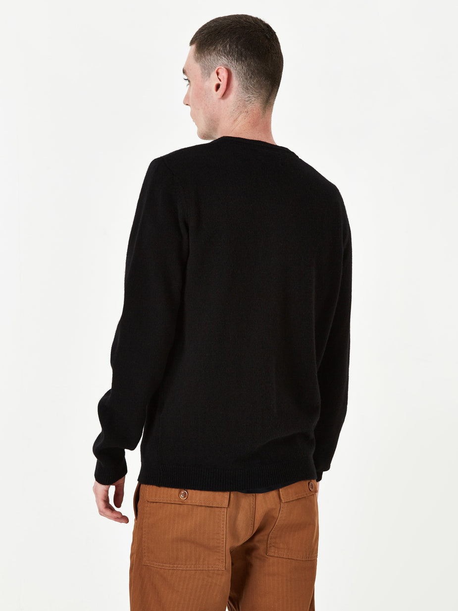 Norse Projects Norse Projects Sigfred Lambswool Jumper - Black - Black