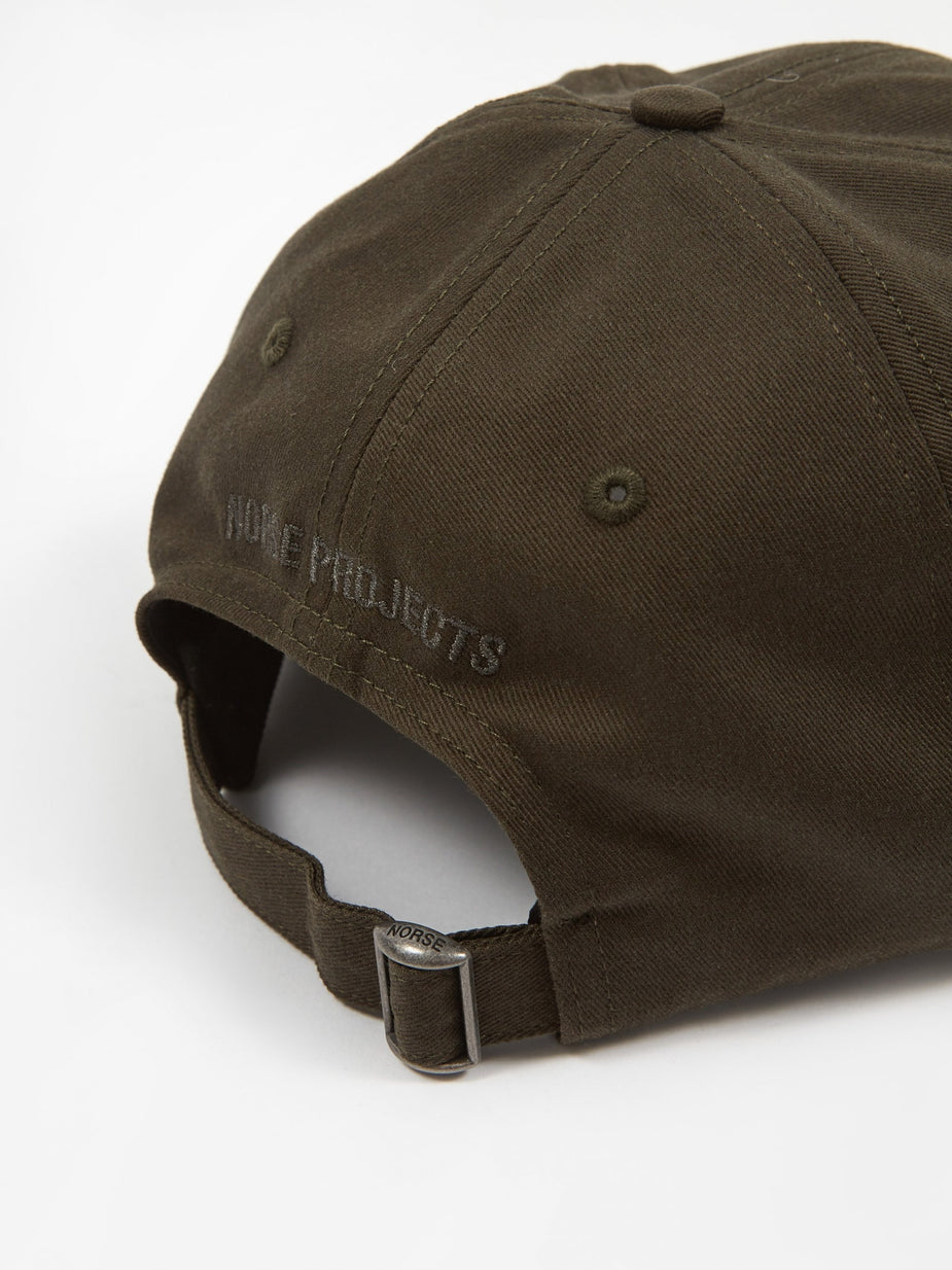 Norse Projects Norse Projects Twill Sports Cap - Beech Green - Green