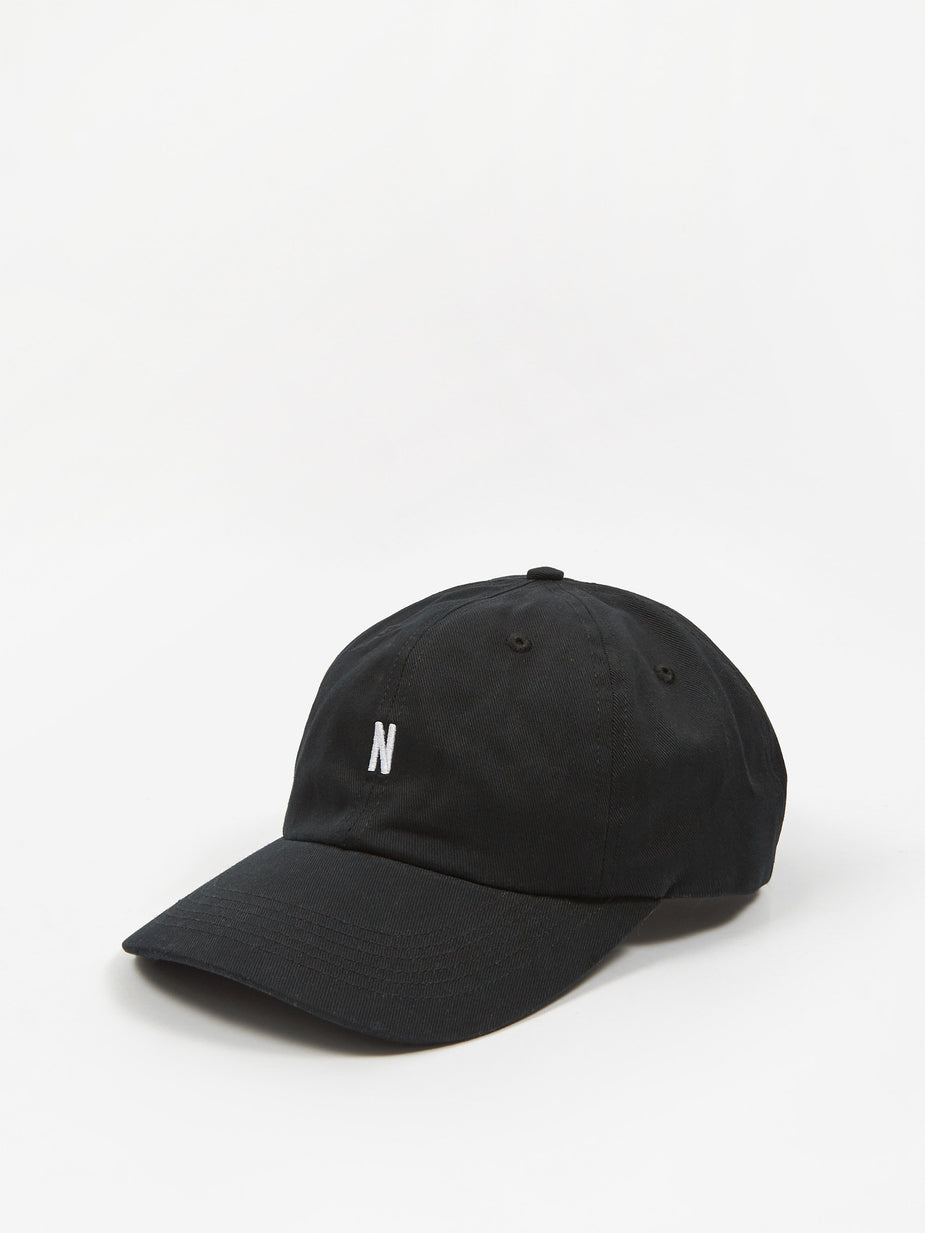 Norse Projects Norse Projects Twill Sports Cap - Black - Black