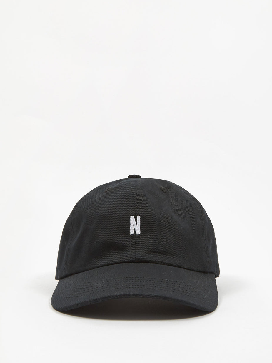 Norse Projects Norse Projects Twill Sports Cap - Black - Black