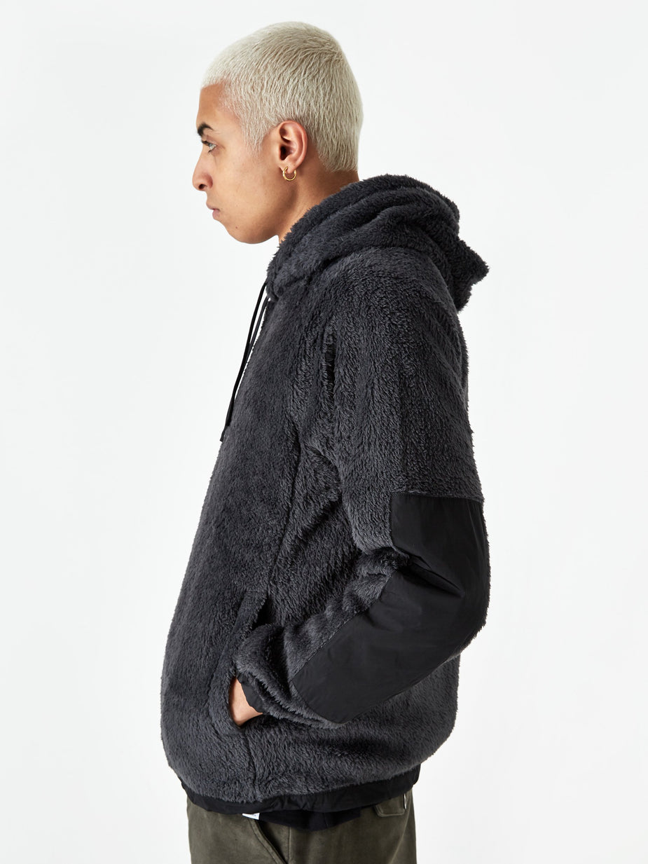 Norse Projects Norse Projects Tycho Hooded Fleece Jacket - Slate Grey - Grey