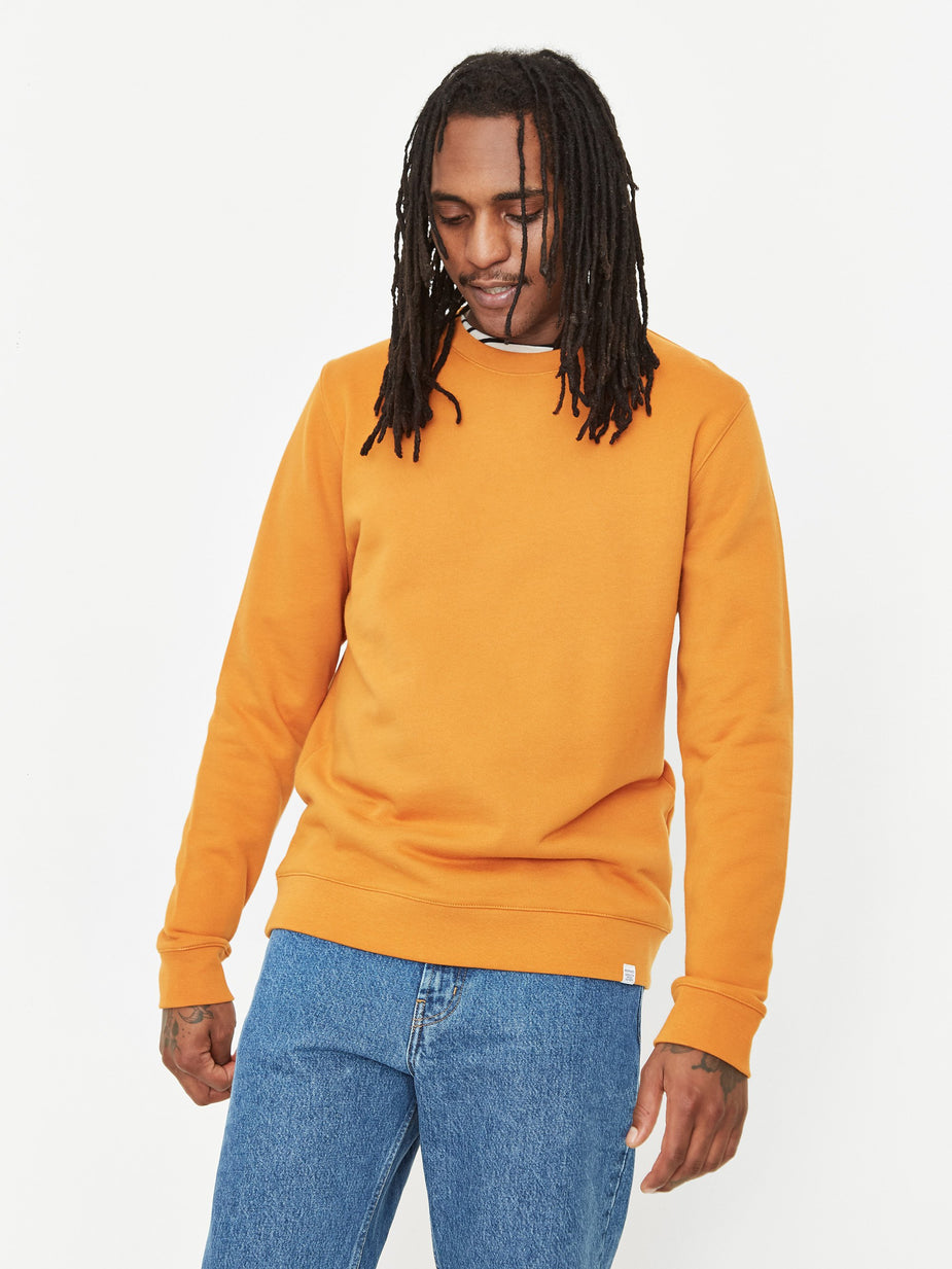 Norse Projects Norse Projects Vagn Classic Crewneck Sweatshirt - Cadmium Orange - Orange