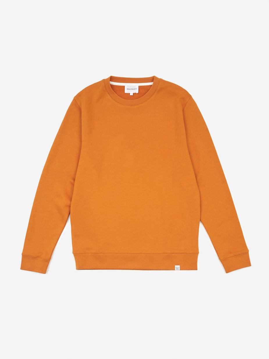 Norse Projects Norse Projects Vagn Classic Crewneck Sweatshirt - Cadmium Orange - Orange