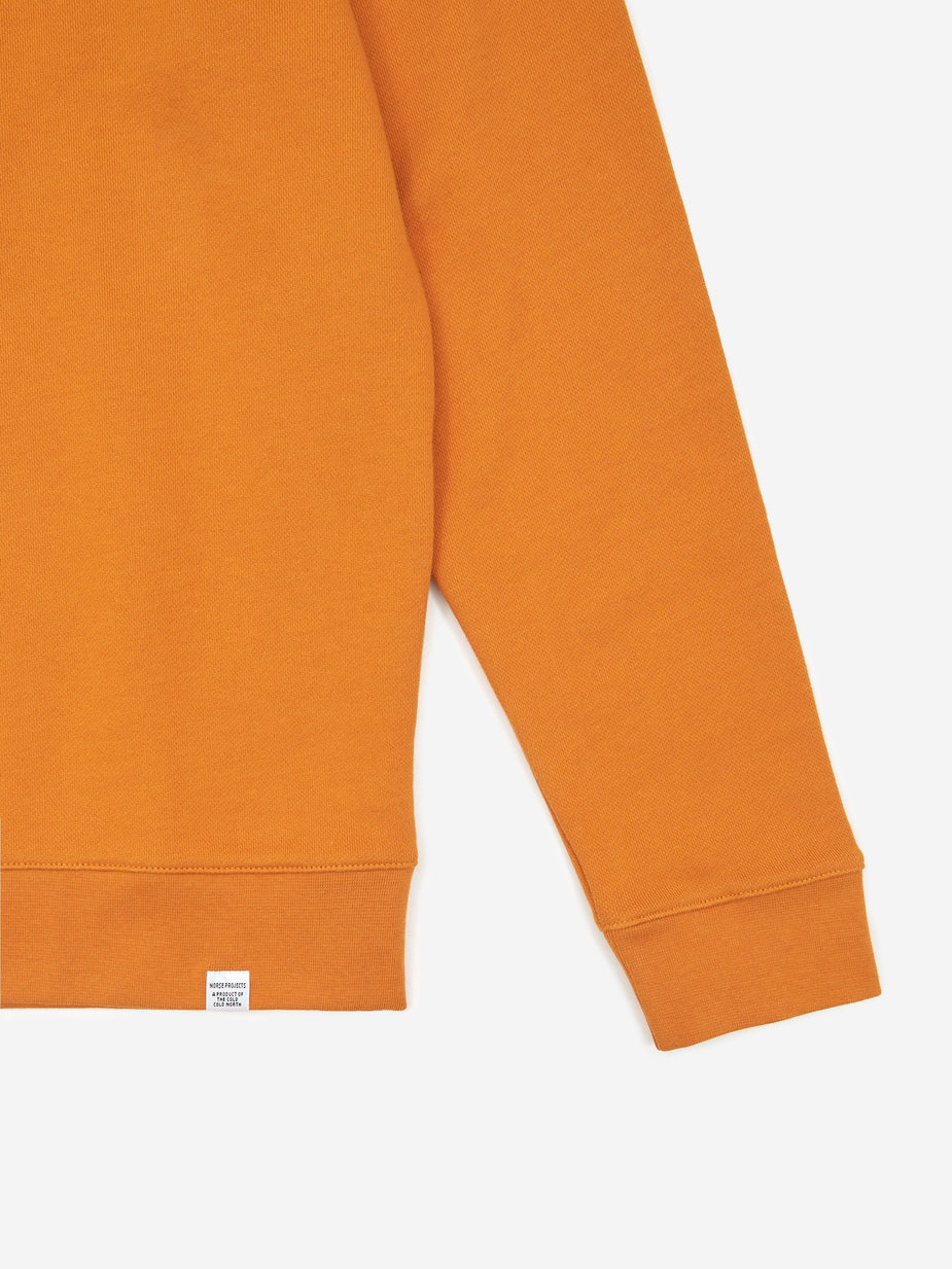 Norse Projects Norse Projects Vagn Classic Crewneck Sweatshirt - Cadmium Orange - Orange