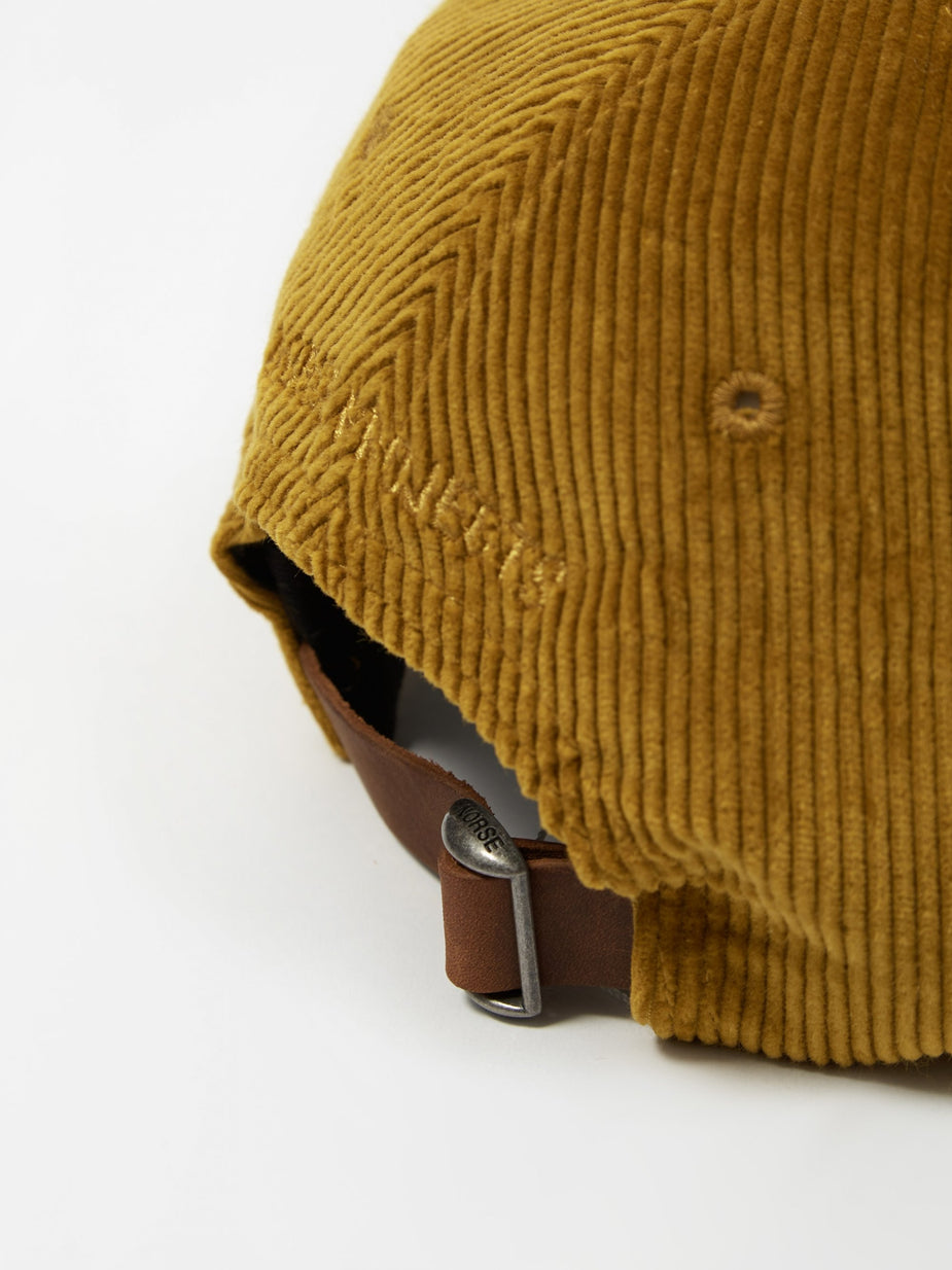 Norse Projects Norse Projects Wide Wale Cord Sports Cap - Montpellier Yellow - Yellow
