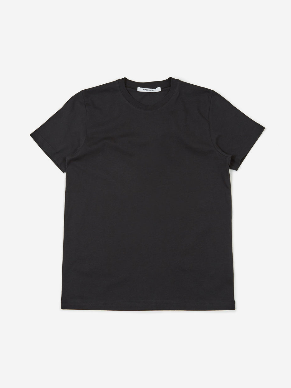 Norse Projects Norse Projects Gro Standard Cotton T-Shirt - Black - Black