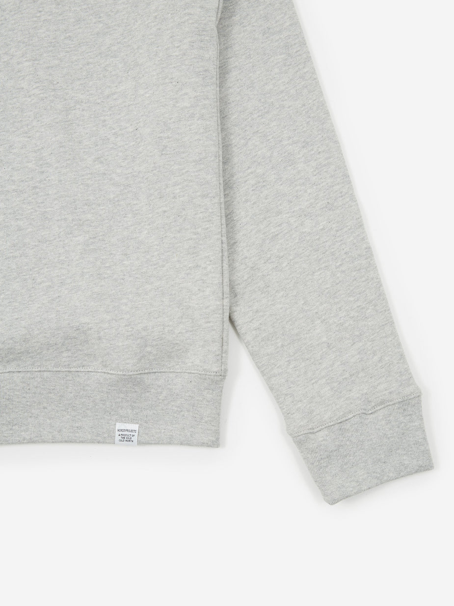 Norse Projects Norse Projects Vagn Classic Crewneck Sweatshirt - Light Grey Mel - Grey