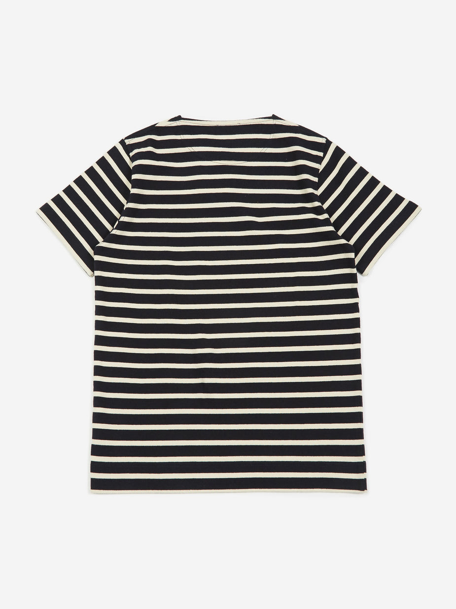 Norse Projects Norse Projects Godtfred Classic Compact Stripe SS T-Shirt - Navy - Blue