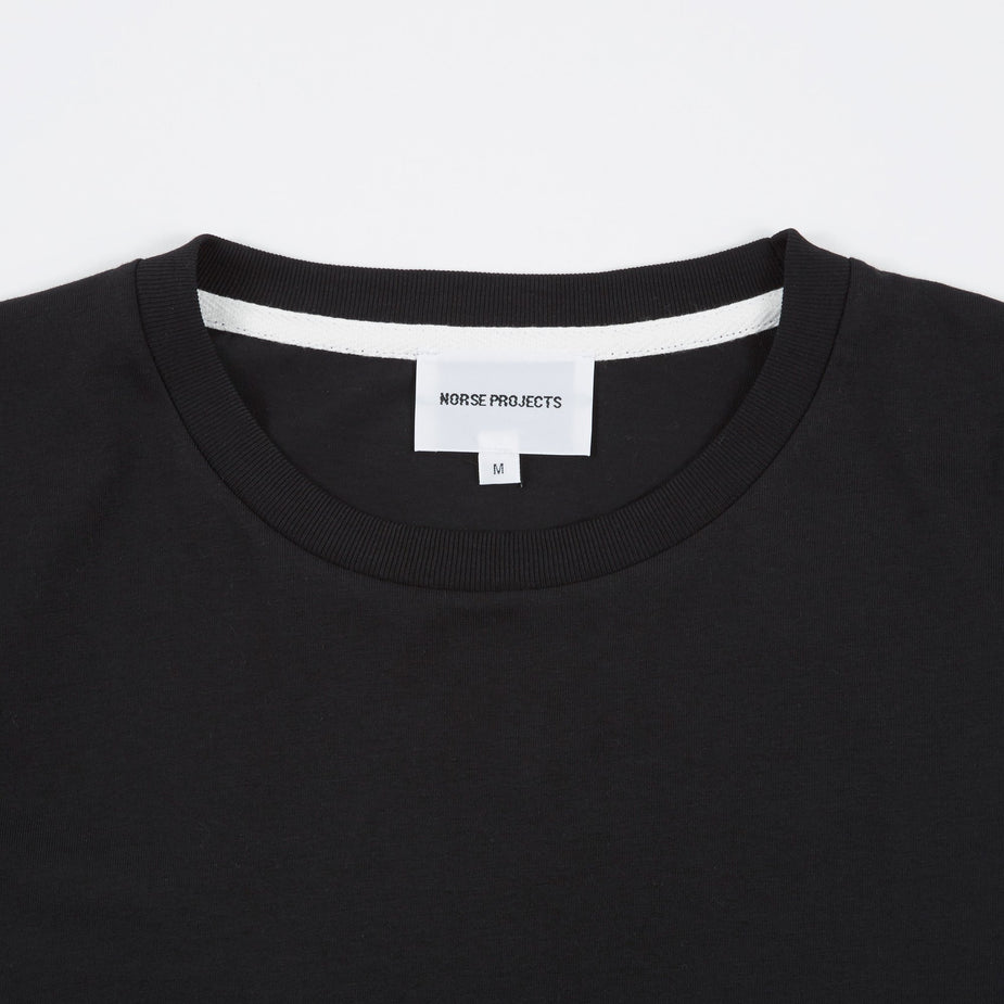 Norse Projects Norse Projects Niels Standard Longsleeve T-Shirt - Black - Black
