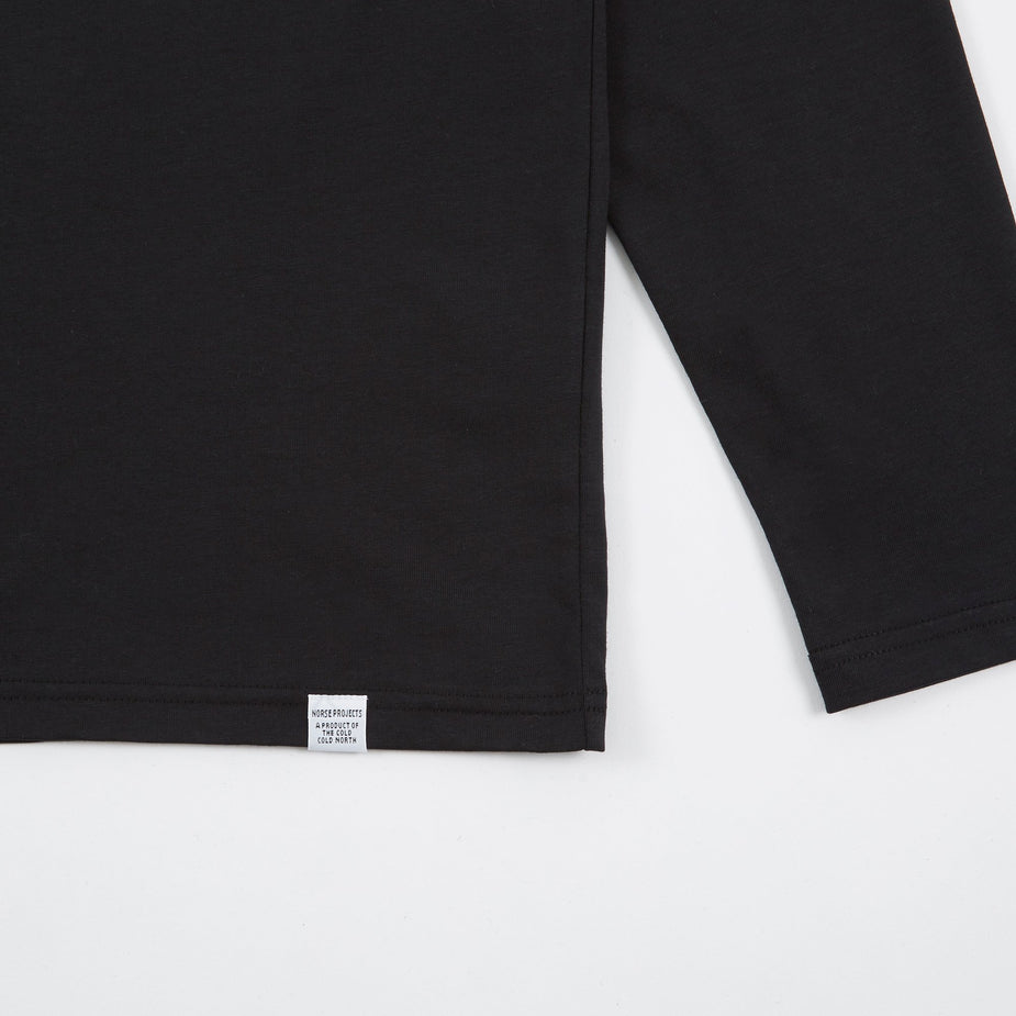 Norse Projects Norse Projects Niels Standard Longsleeve T-Shirt - Black - Black