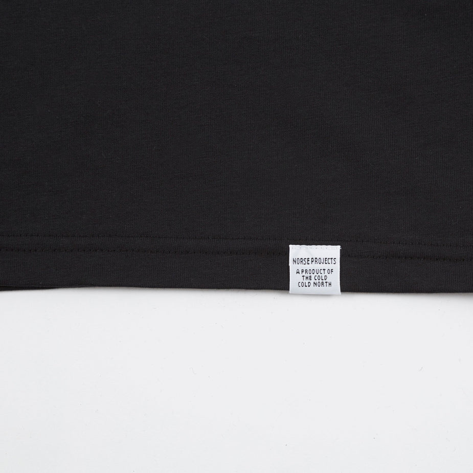 Norse Projects Norse Projects Niels Standard Longsleeve T-Shirt - Black - Black