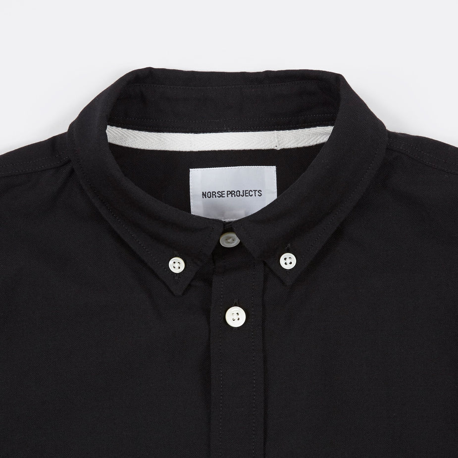 Norse Projects Norse Projects Anton Oxford Shirt - Black - Black