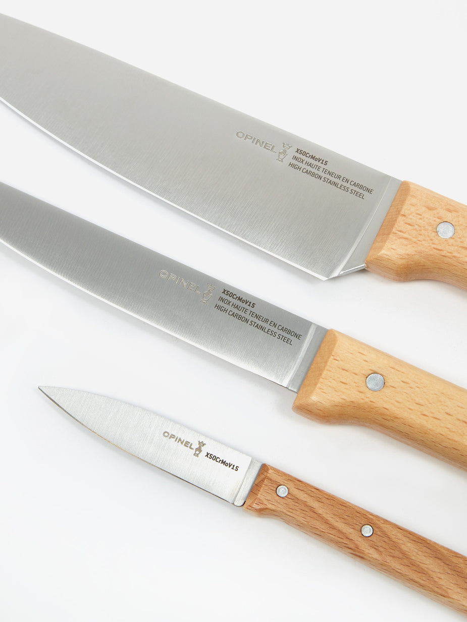 Opinel Opinel Parallele Trio 3-Piece Kitchen Knife Set - Other