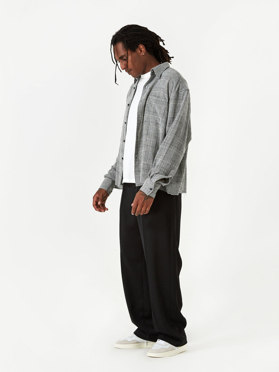 Our Legacy Our Legacy Borrowed Chino - Black Herringbone - Black