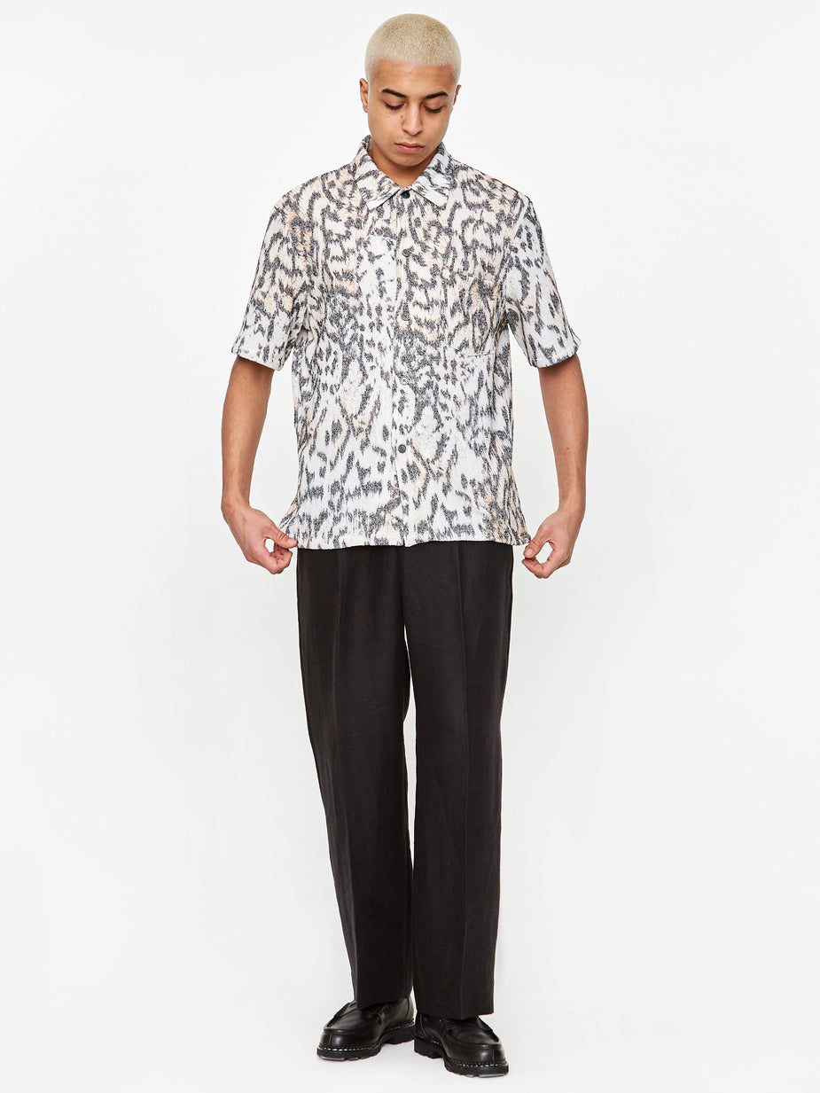 Our Legacy Our Legacy Box Shortsleeve Shirt - Tiger Print - Animal Print